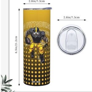 Football Player Tumbler with Lid